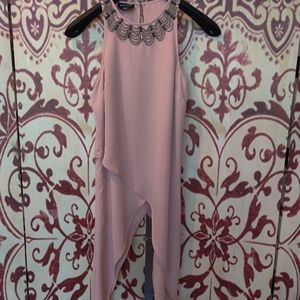 Sleeveless long blouse